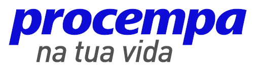 Assinatura principal onde se lê "Procempa na tua vida"